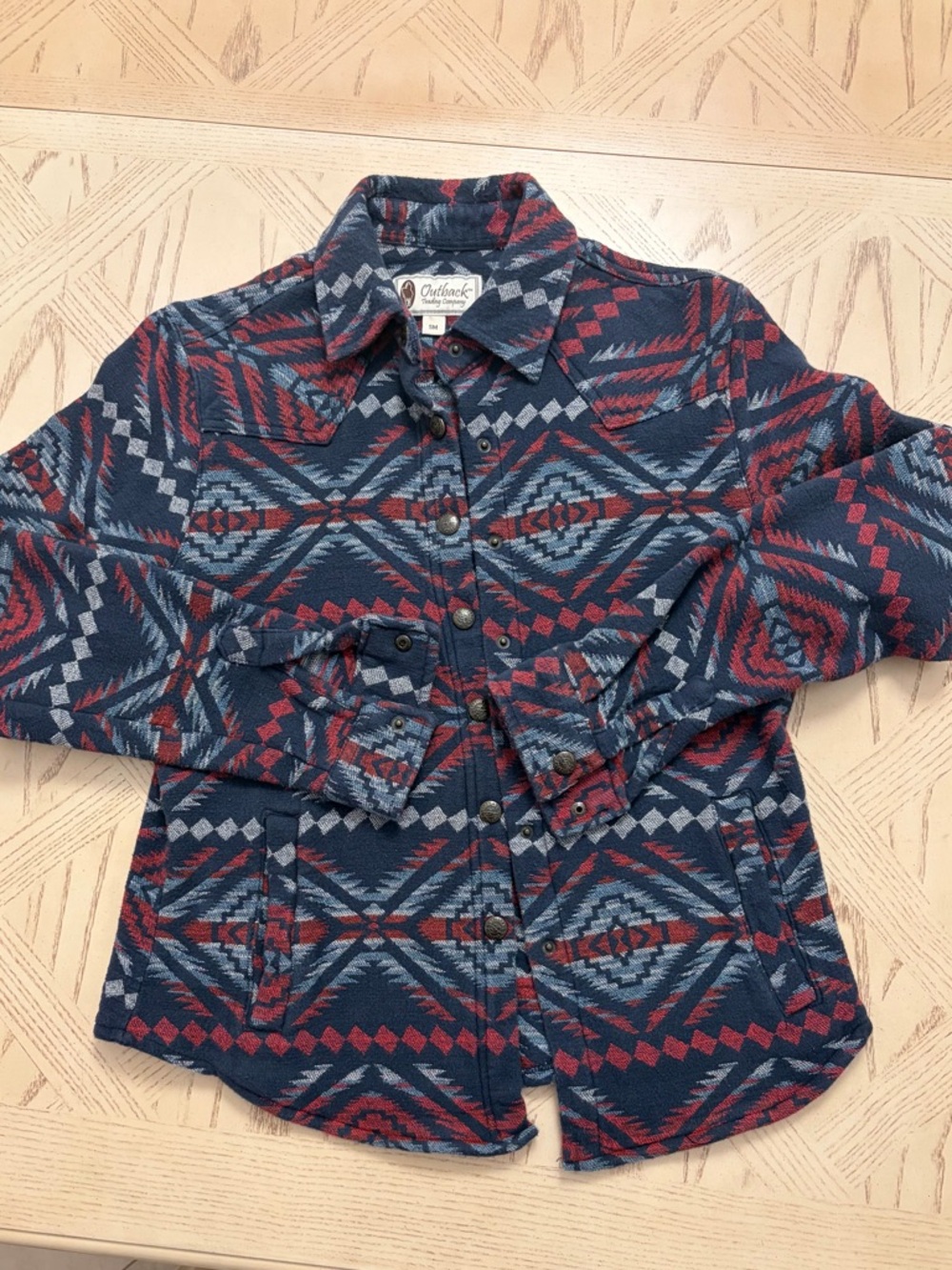 Aztec Shacket /Outback Trading Women's Western Casual Hazel Shirt Snap Jacket